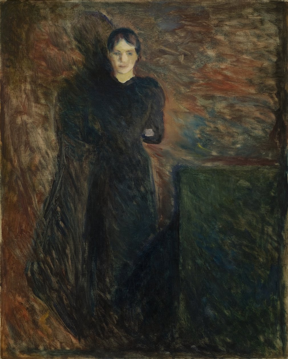 Signora in nero (Olga Buhre) da Edvard Munch