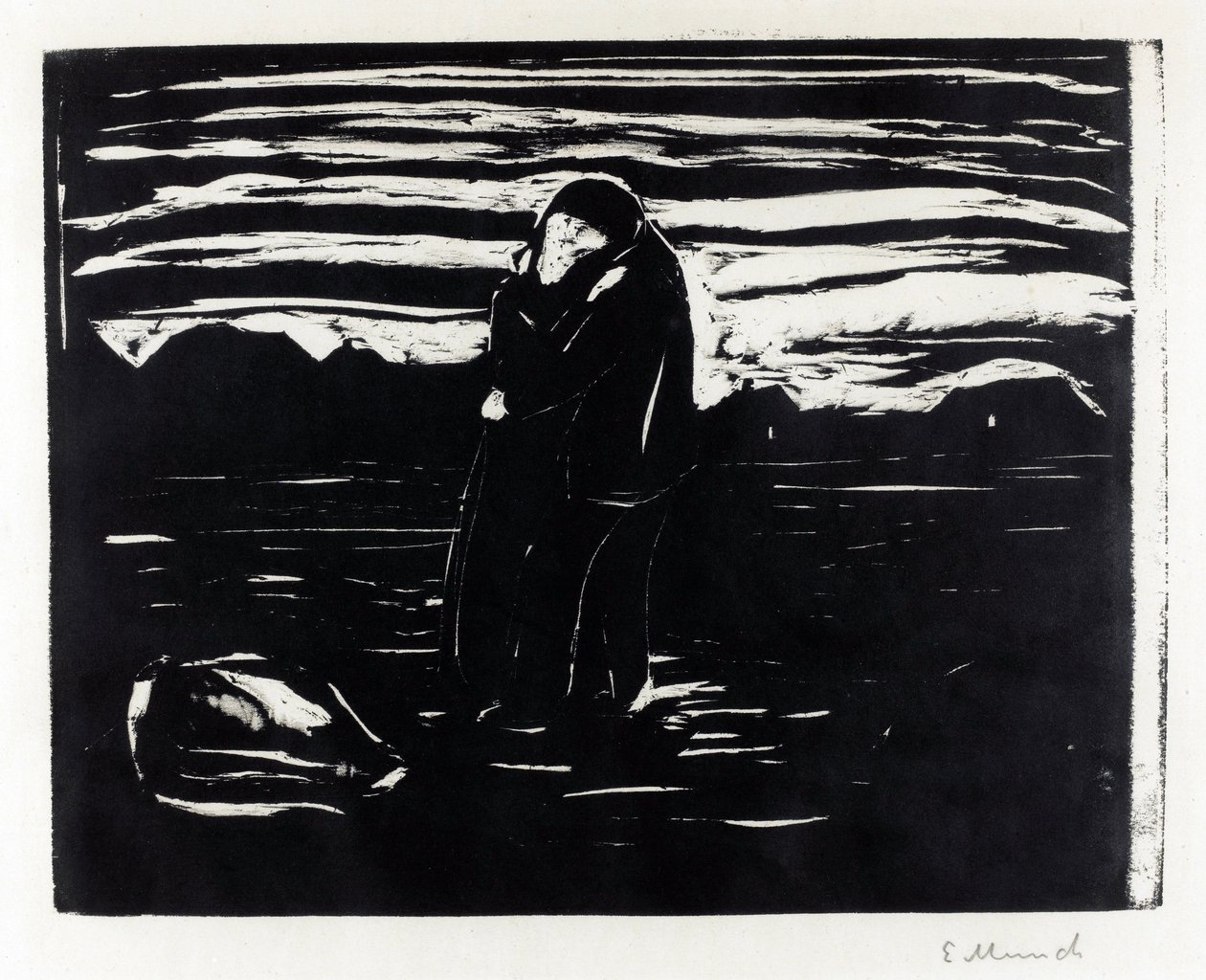 Il bacio nei campi da Edvard Munch