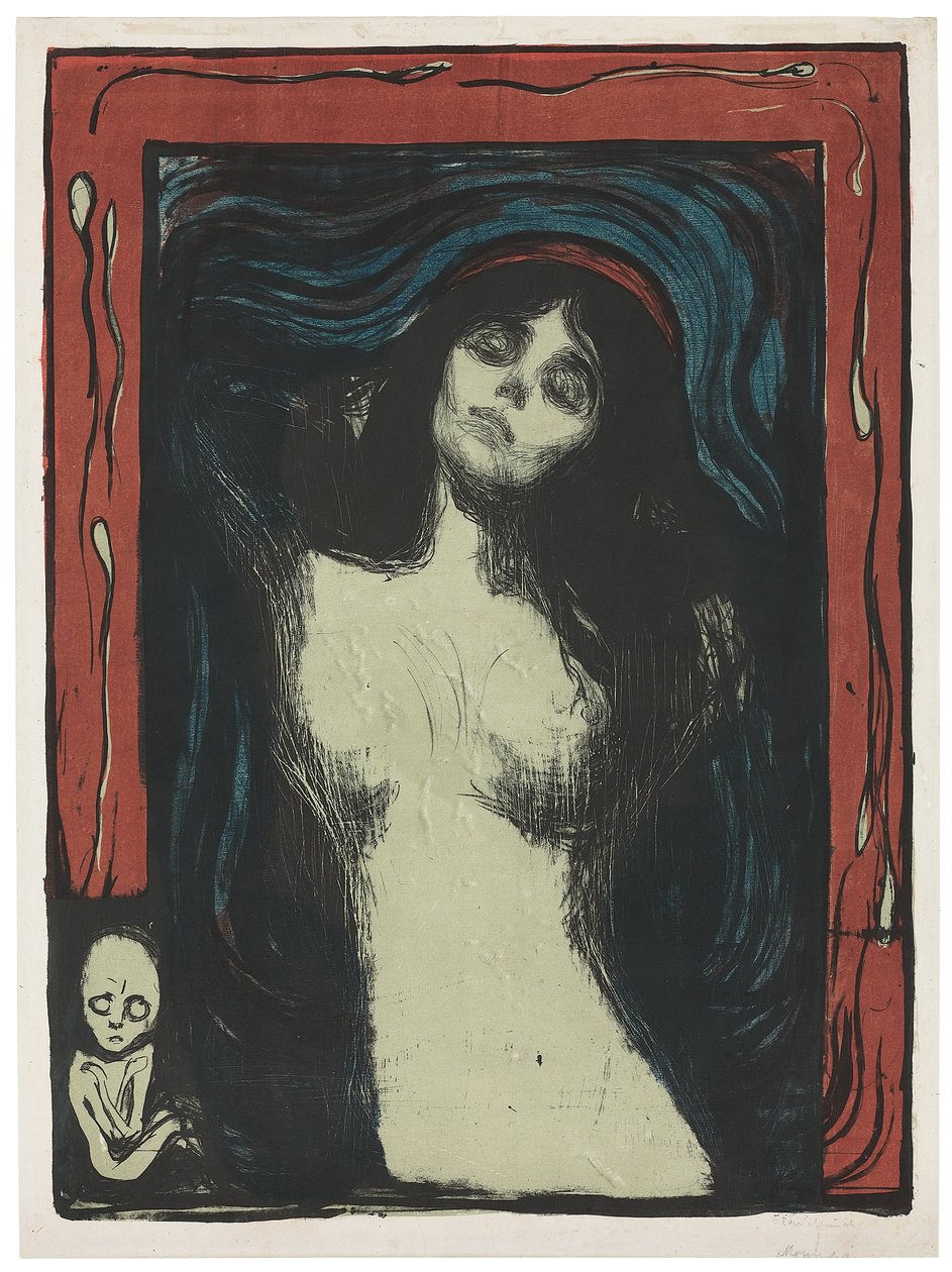 Madonna - Liebendes Weib, c. 1895-1902 da Edvard Munch