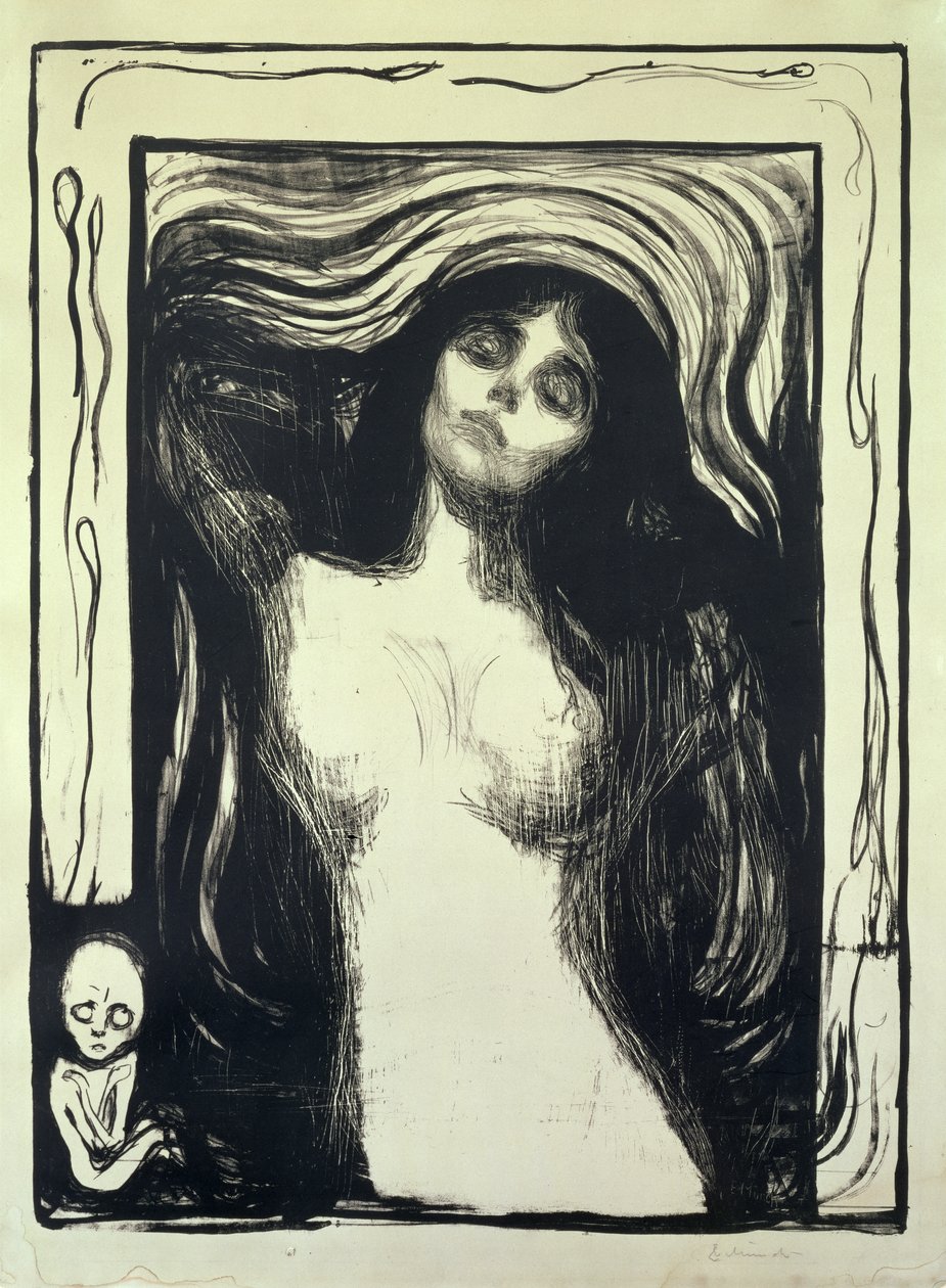 Madonna, Donna Amante (Madonna, Liebendes Weib) da Edvard Munch