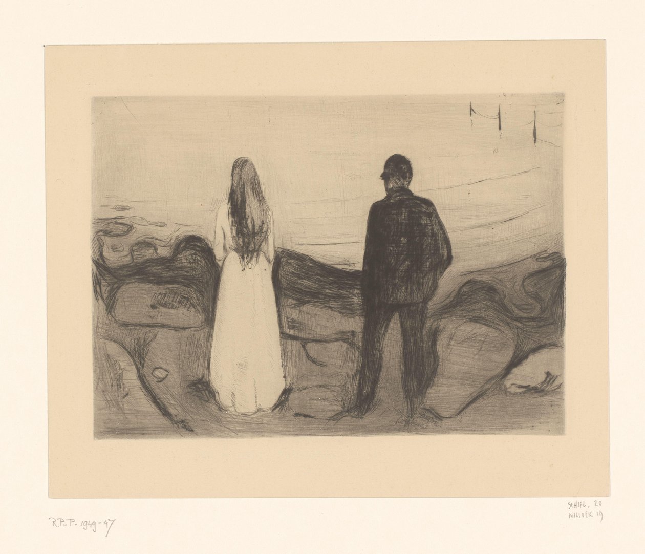 Due persone da Edvard Munch