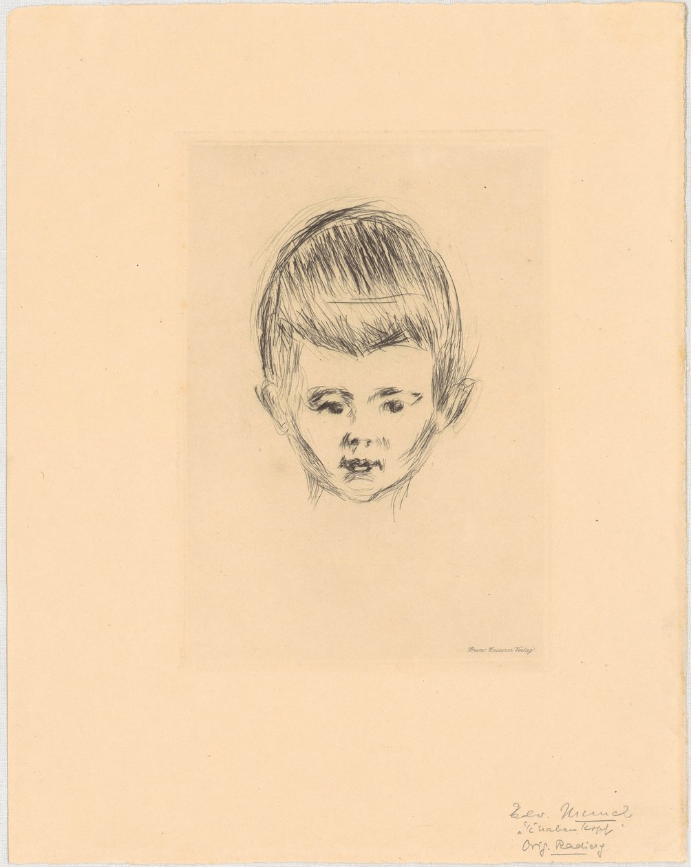Ritratto di Andreas Schwarz da Edvard Munch