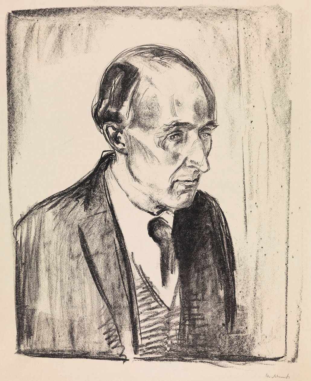 Ritratto del compositore Frederick Delius da Edvard Munch