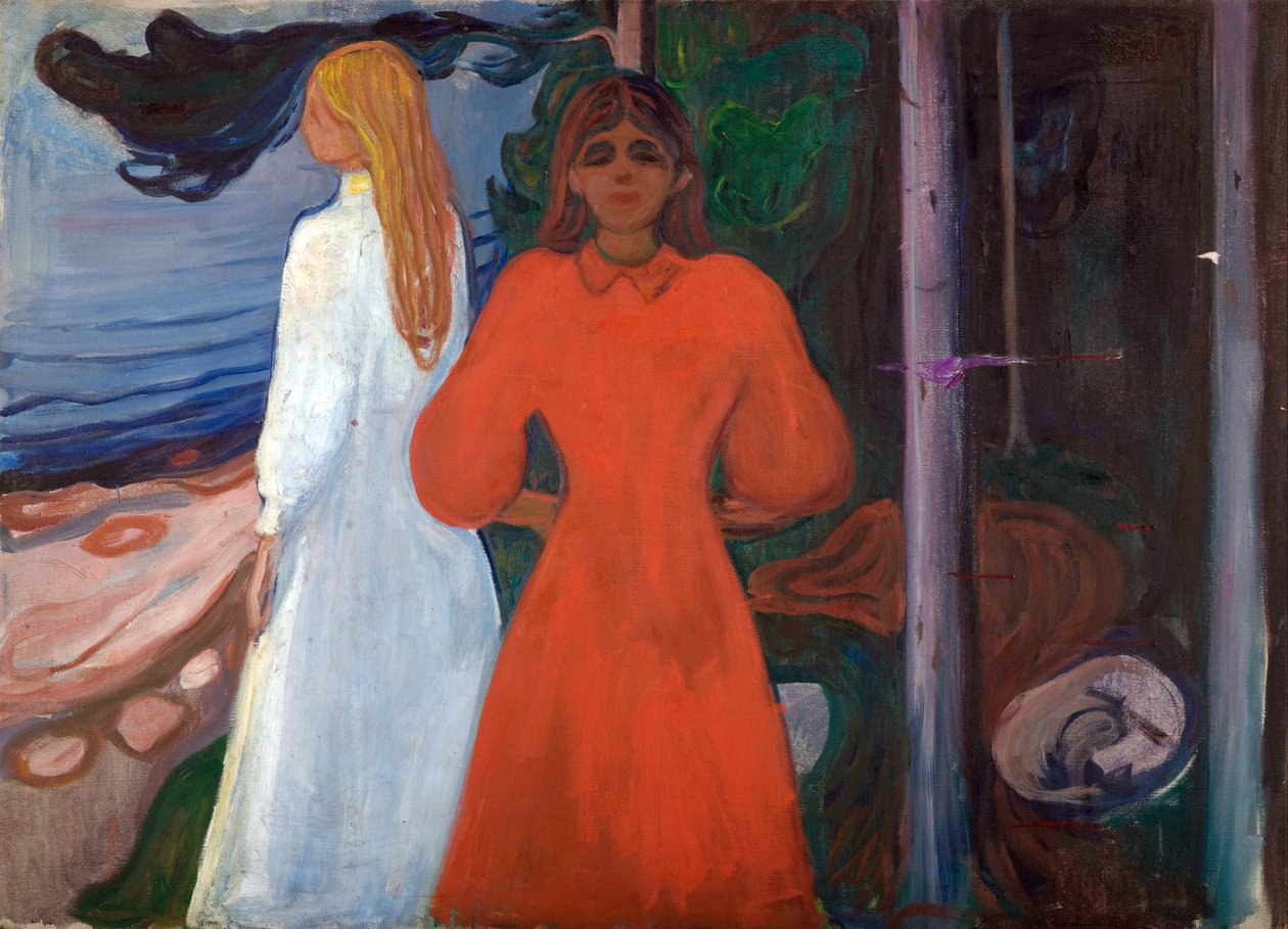 Rosso e bianco da Edvard Munch