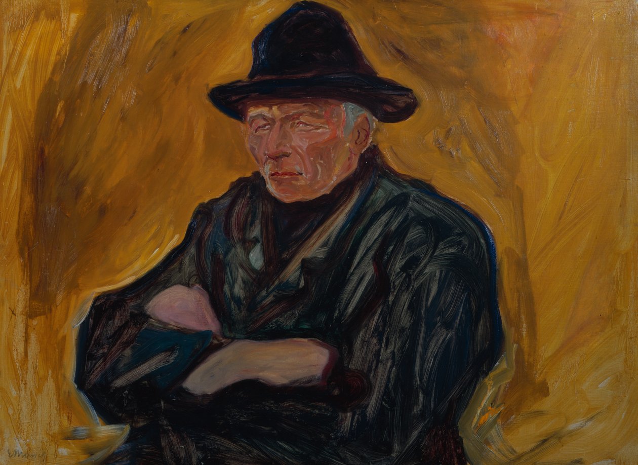 Marinaio su sfondo giallo, 1908 ca. da Edvard Munch