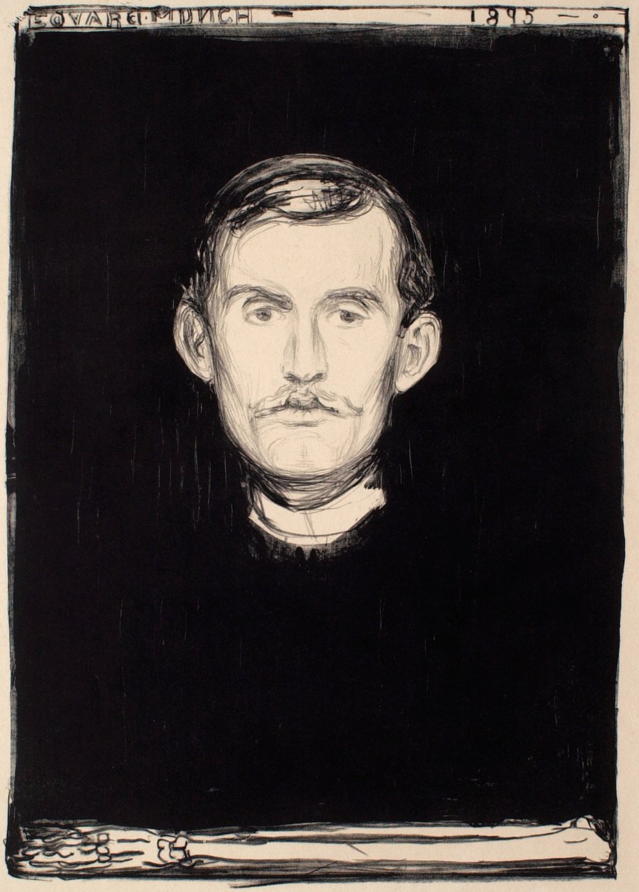 Autoritratto da Edvard Munch