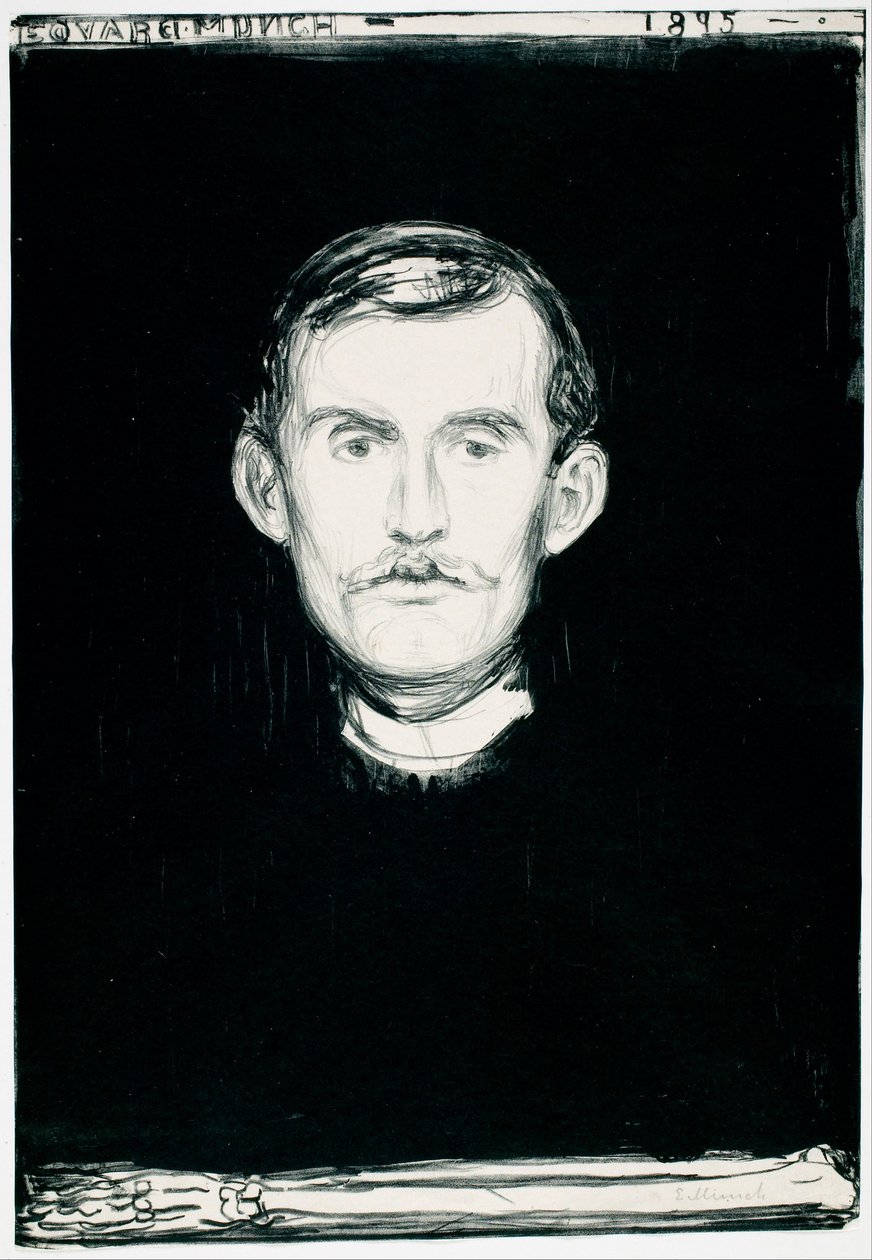 Autoritratto da Edvard Munch
