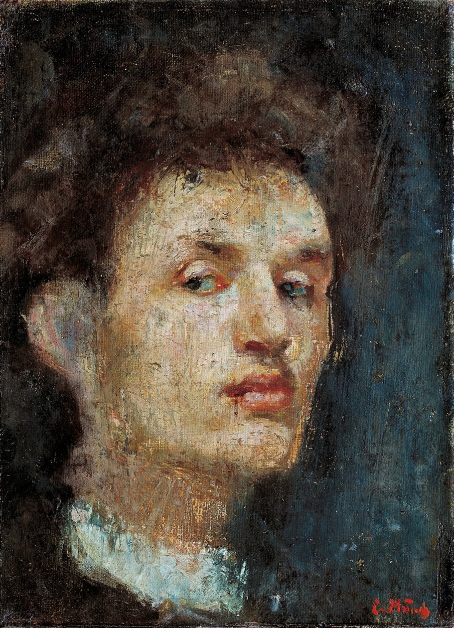 Autoritratto da Edvard Munch
