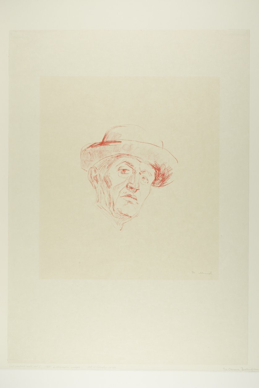 Autoritratto con cappello I da Edvard Munch