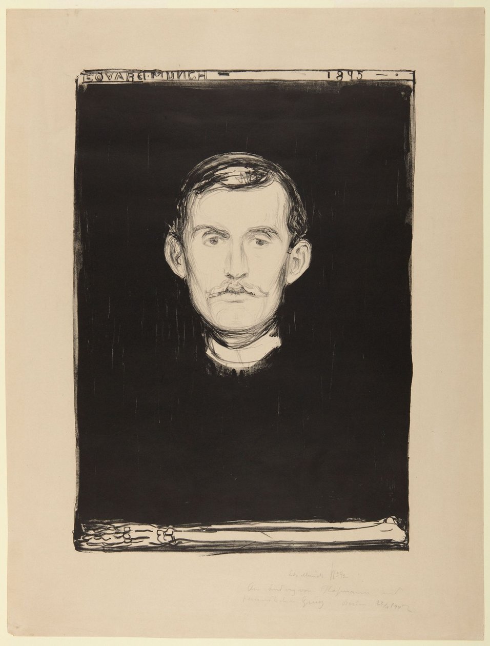 Autoritratto da Edvard Munch