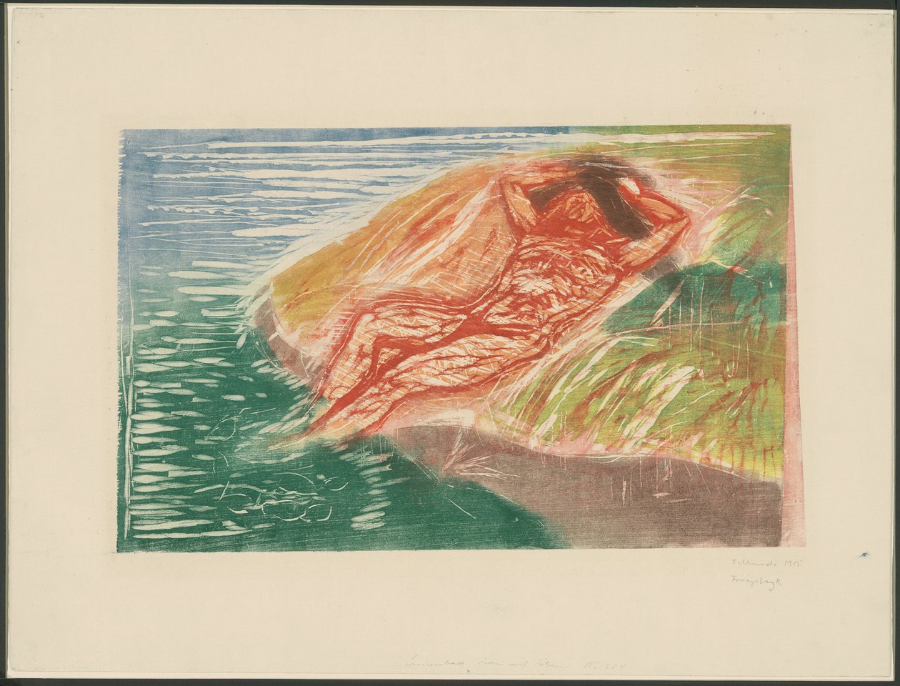 Prendere il sole I da Edvard Munch