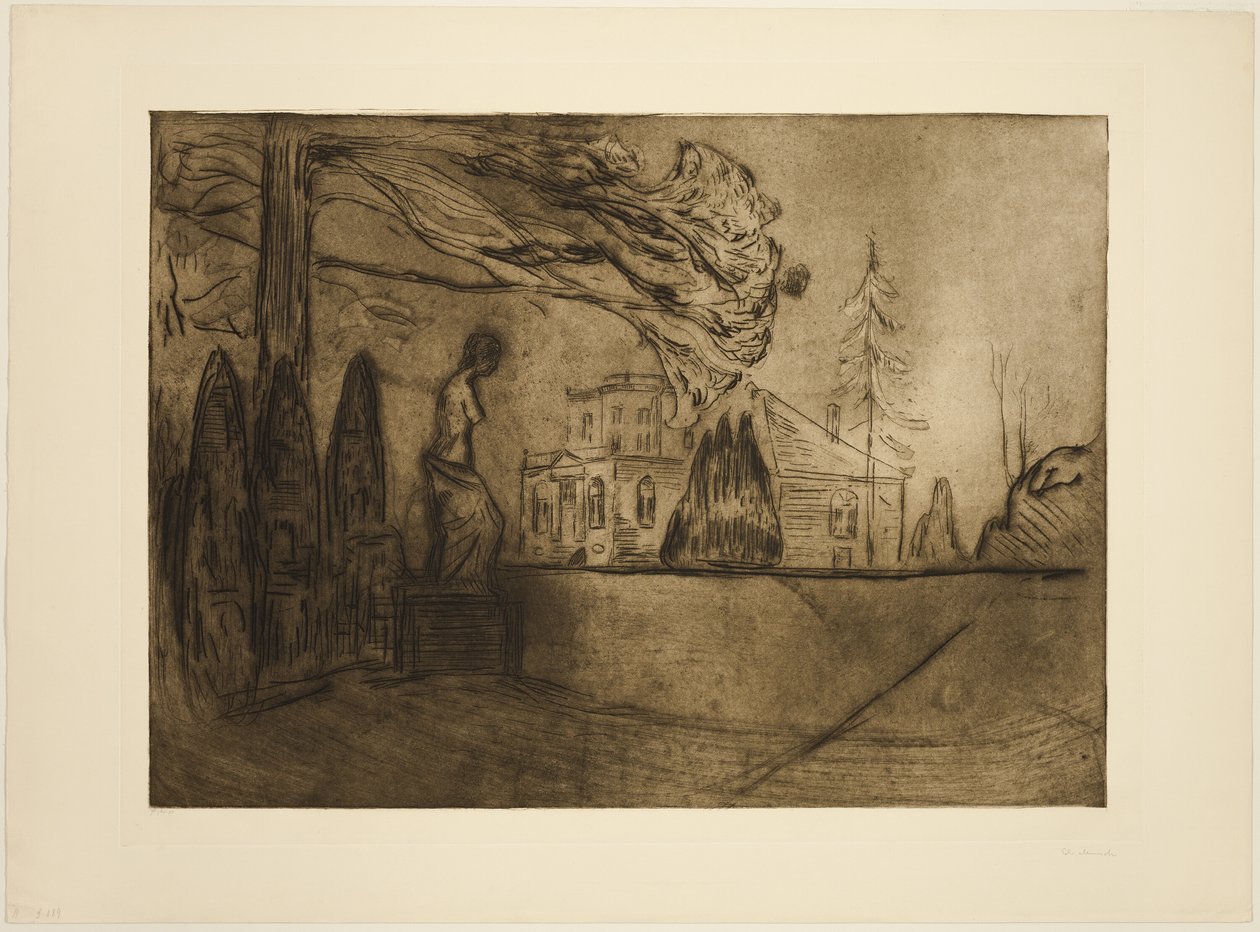 Il giardino di notte da Edvard Munch