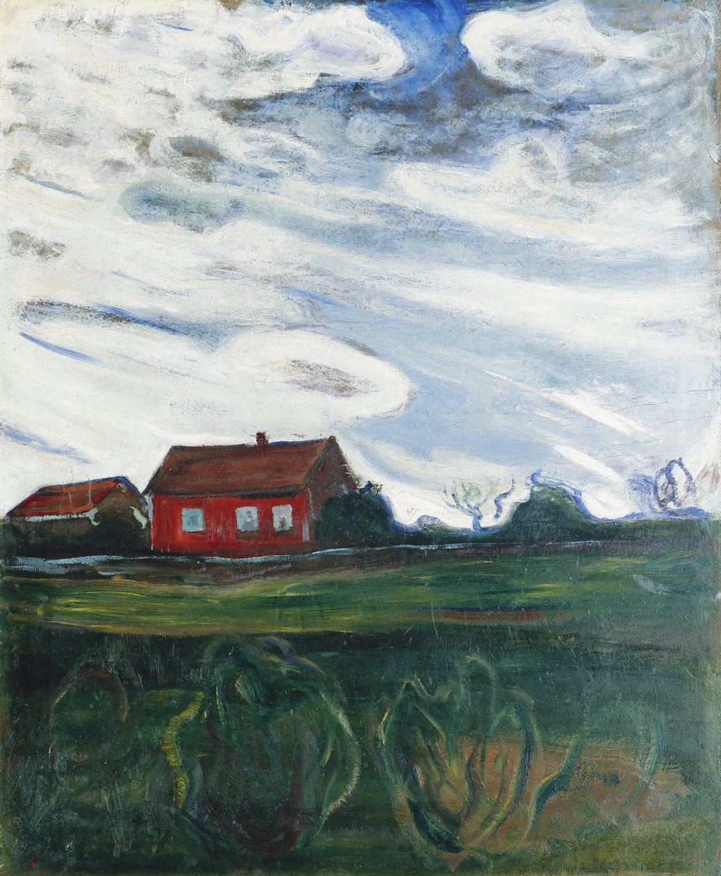 La casa rossa da Edvard Munch