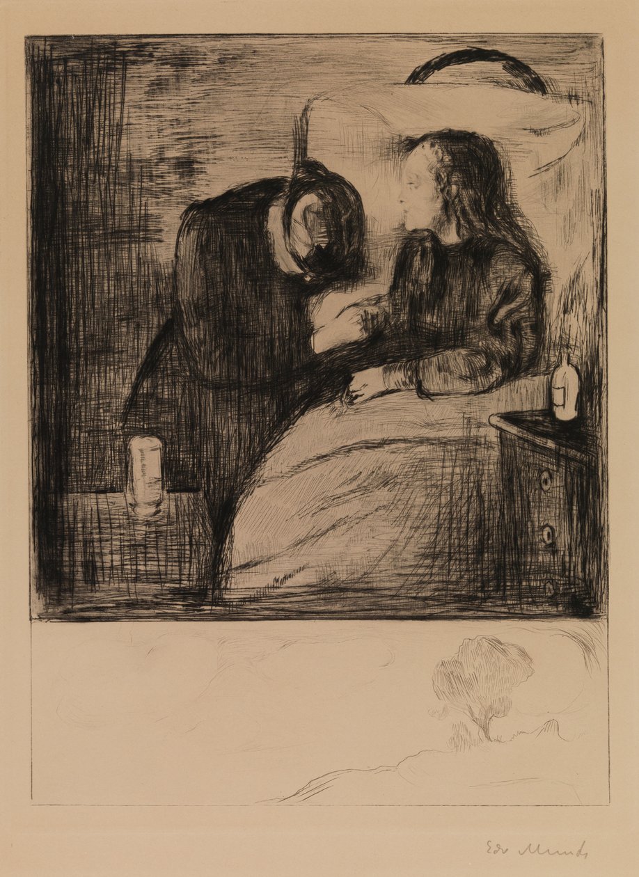 Il bambino malato da Edvard Munch