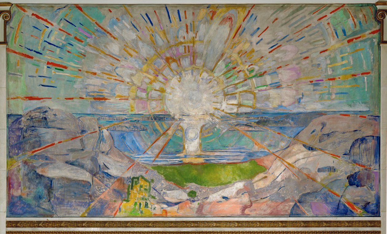 Il sole (affresco) da Edvard Munch