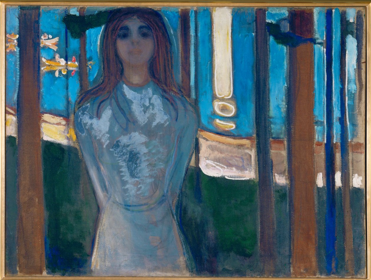 La voce (olio su tela) da Edvard Munch