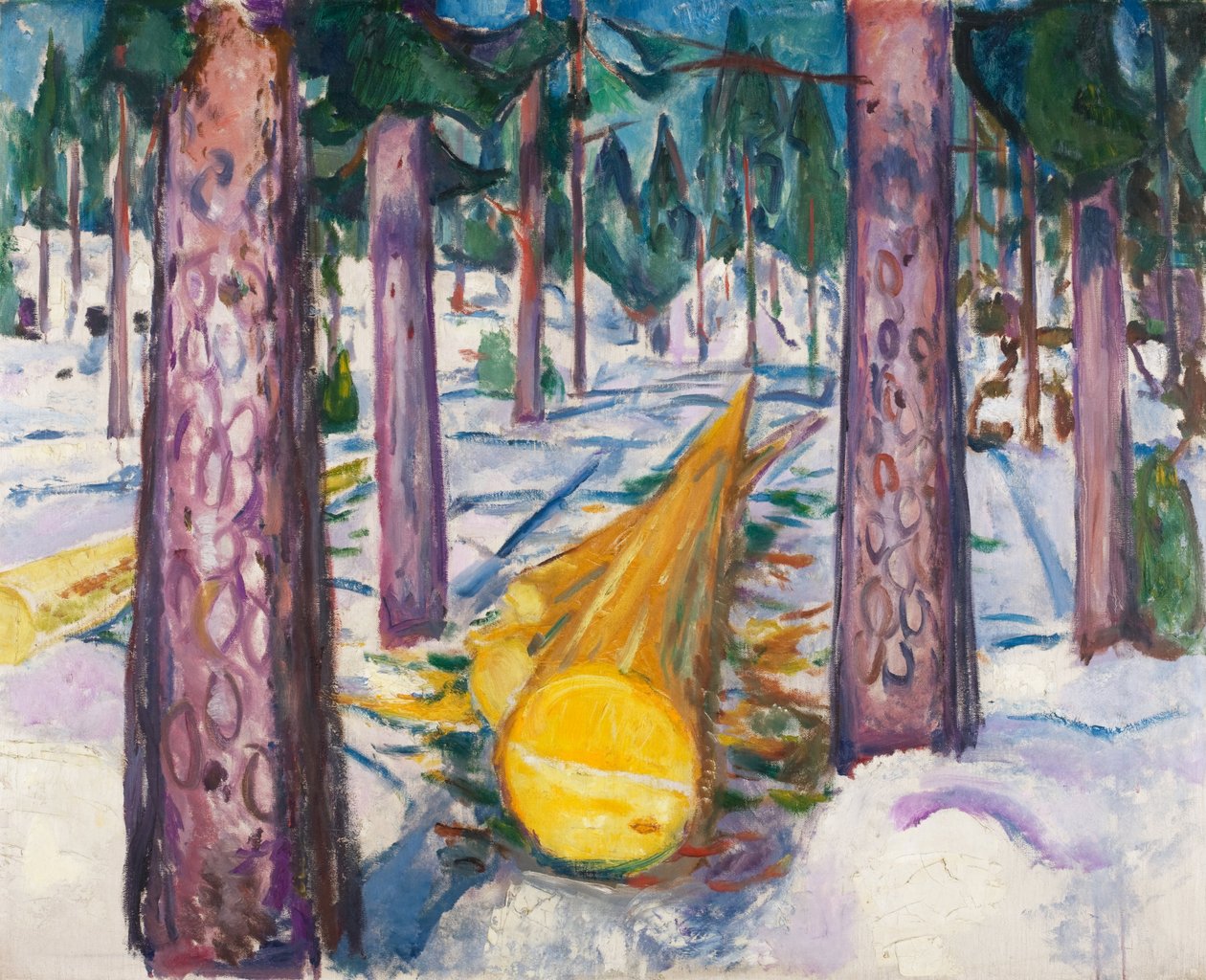 Il tronco giallo da Edvard Munch