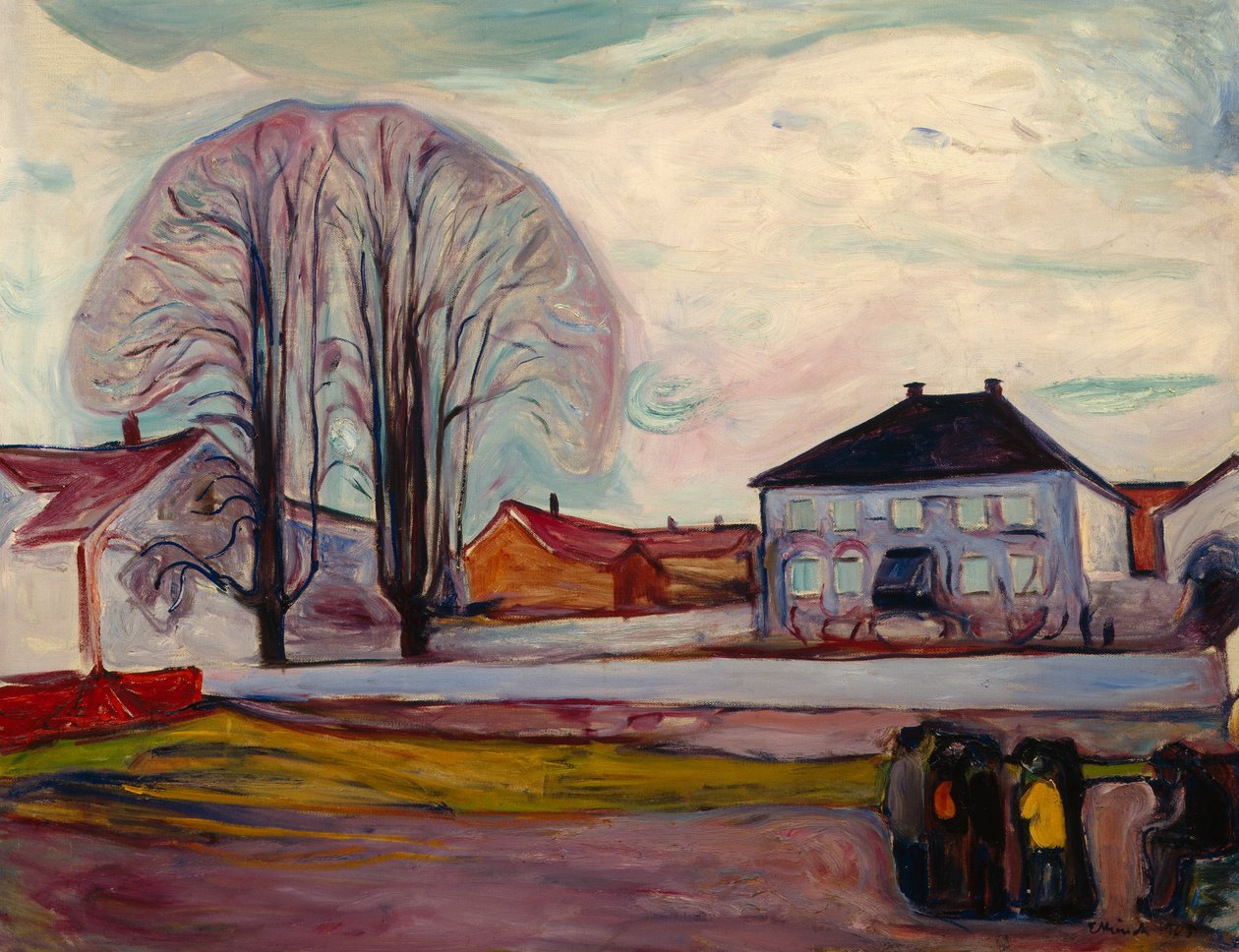 La casa sulla spiaggia da Edvard Munch