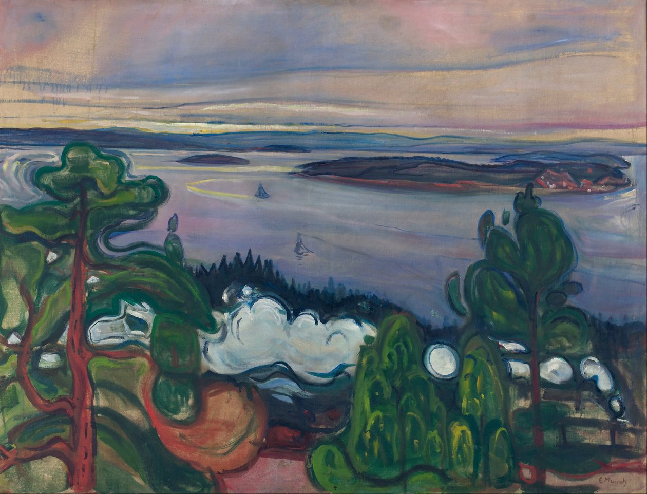 Fumo del treno  da Edvard Munch