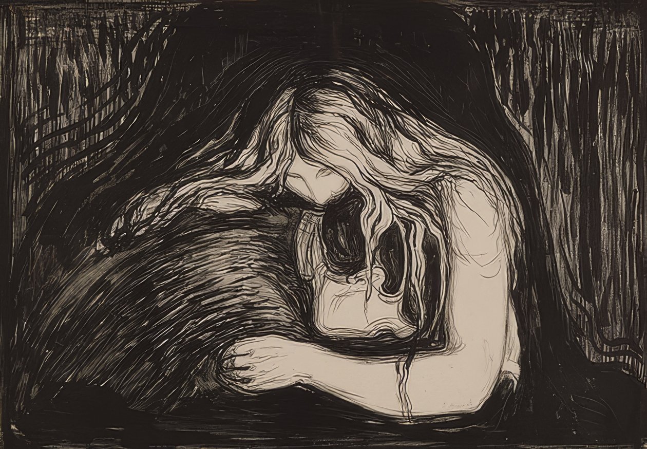 Vampiro II da Edvard Munch