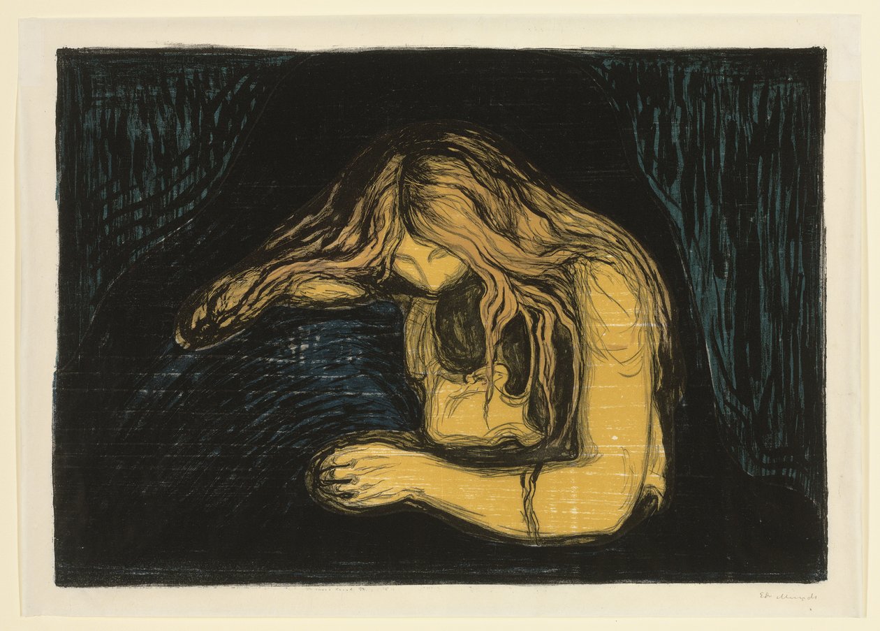 Vampire II, c. 1895-1902 da Edvard Munch
