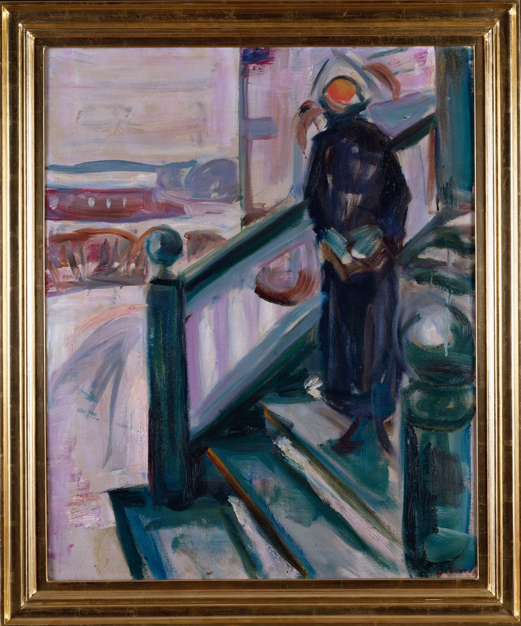 Donna sulla Veranda da Edvard Munch