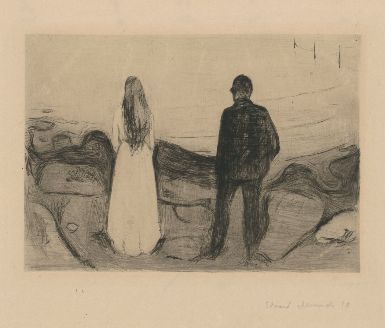 Due persone (I solitari) da Edvard Munch