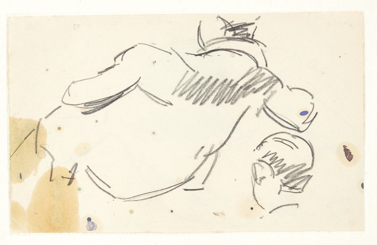 Studio di figura per il quadro di Langelinie da Edvard Weie
