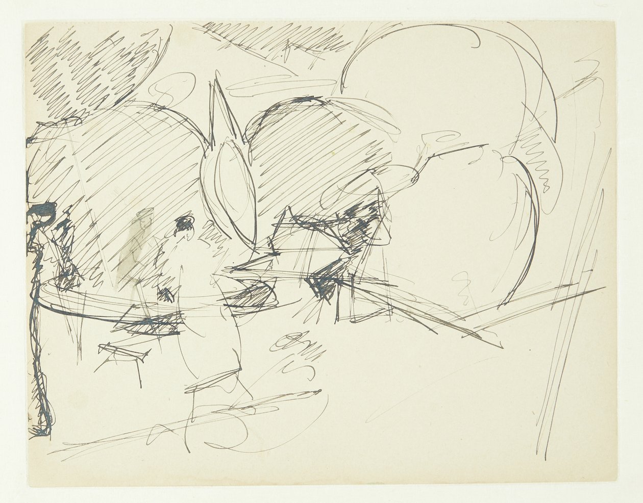 Studio di composizione per il quadro di Langelinie da Edvard Weie