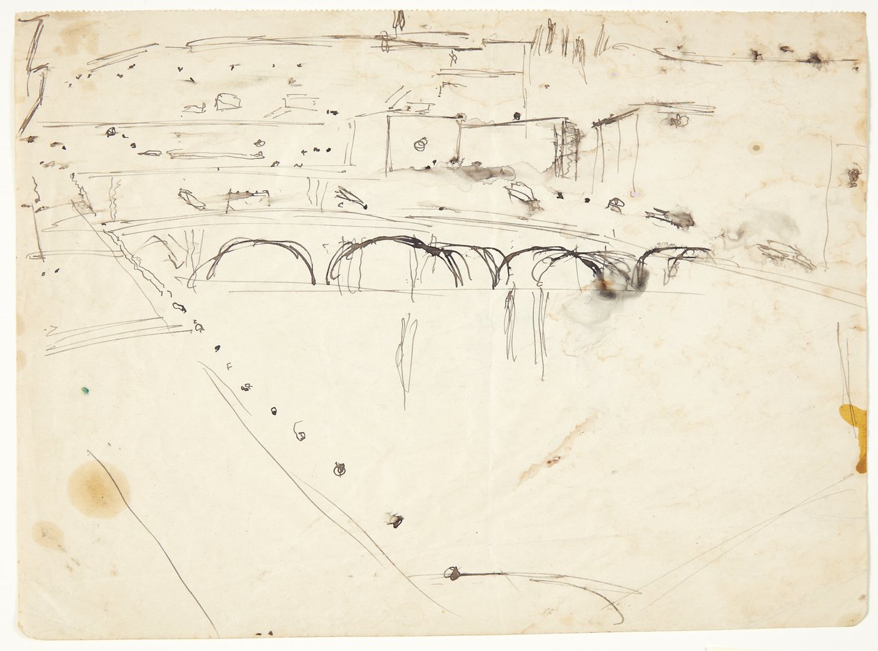Vista da una Finestra sul Lungarno verso Santo Spirito e le Colline di San Miniato, Firenze da Edvard Weie