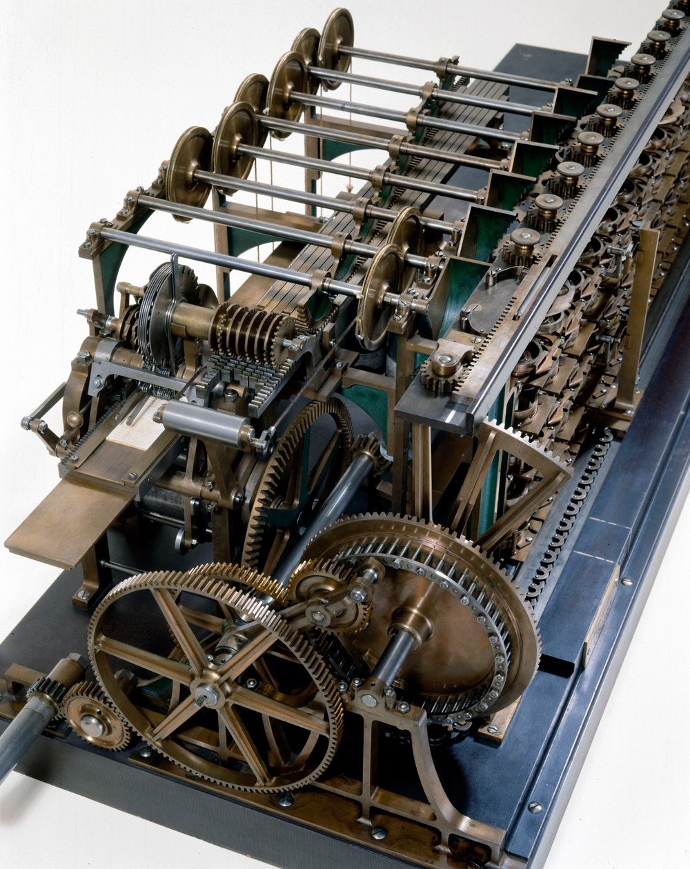 Dettaglio del motore differenziale Scheutz n. 3 da Edvard and Scheutz Per Georg  Scheutz