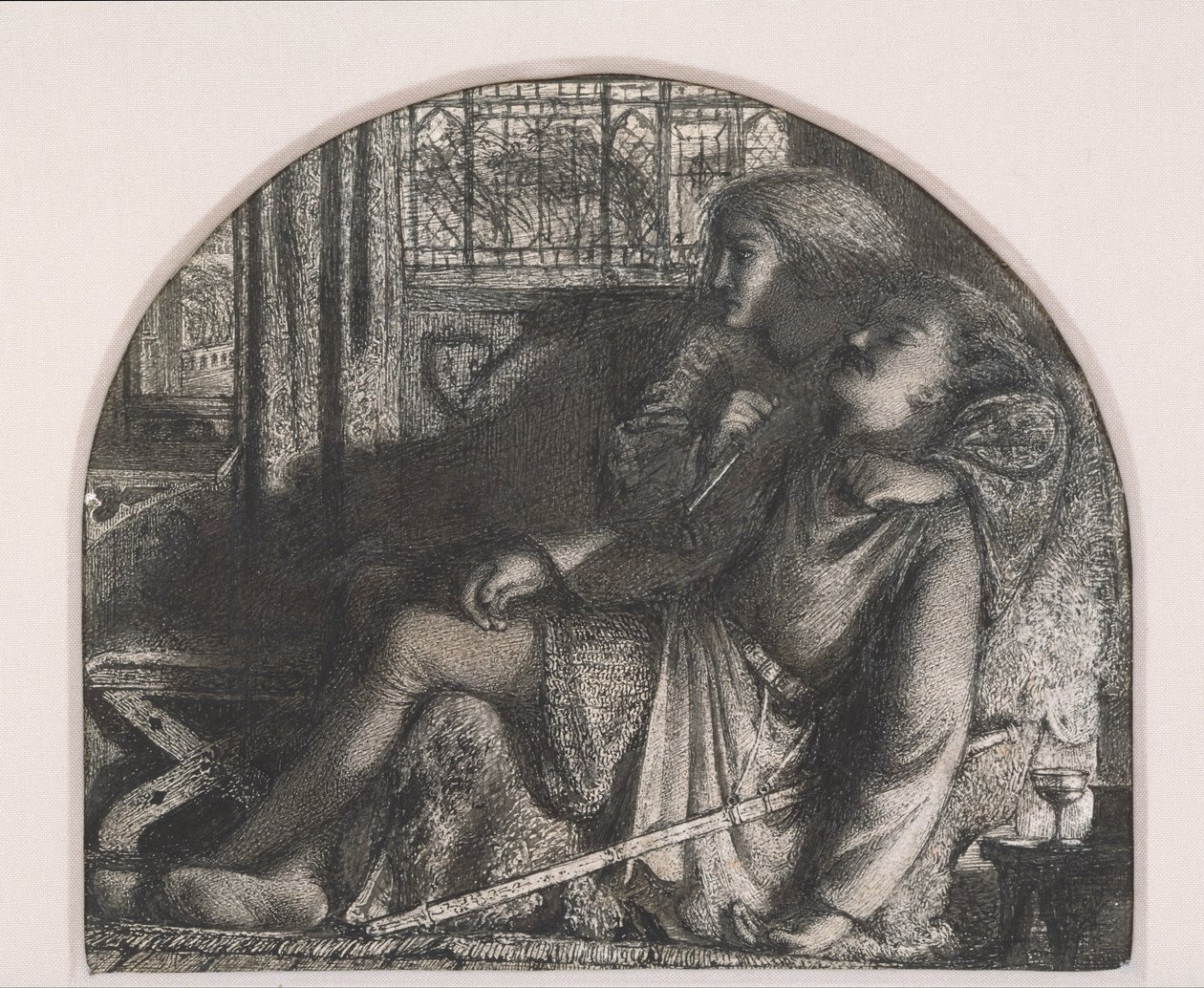 Mi sono alzato nella notte silenziosa; ho affilato e lucidato il mio pugnale da Edward Burne Jones