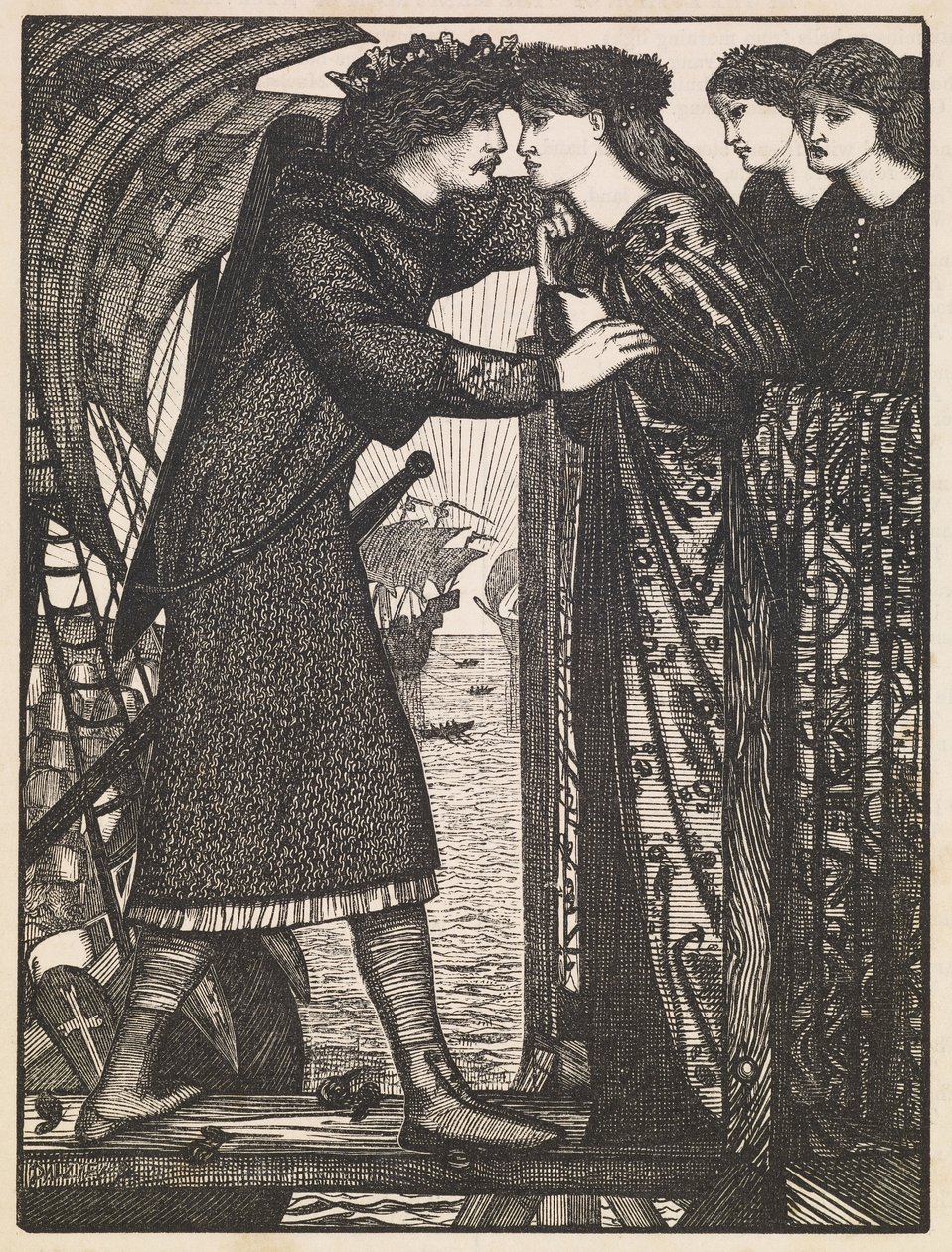 Re Sigurd il Crociato da Edward Burne Jones