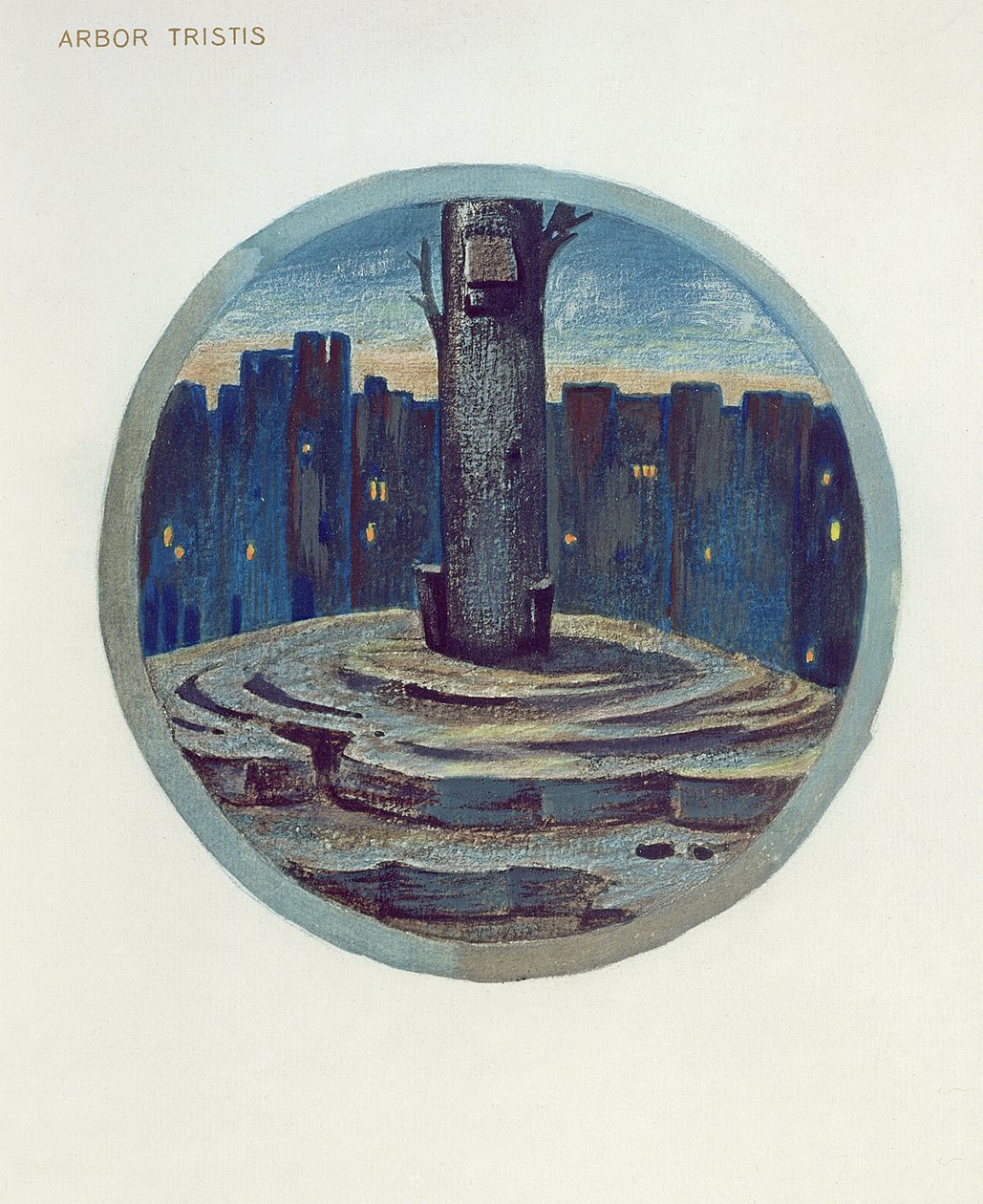 Illustrazione del libro dei fiori: XXVIII. Arbor Tristis, 1905 da Edward Burne Jones
