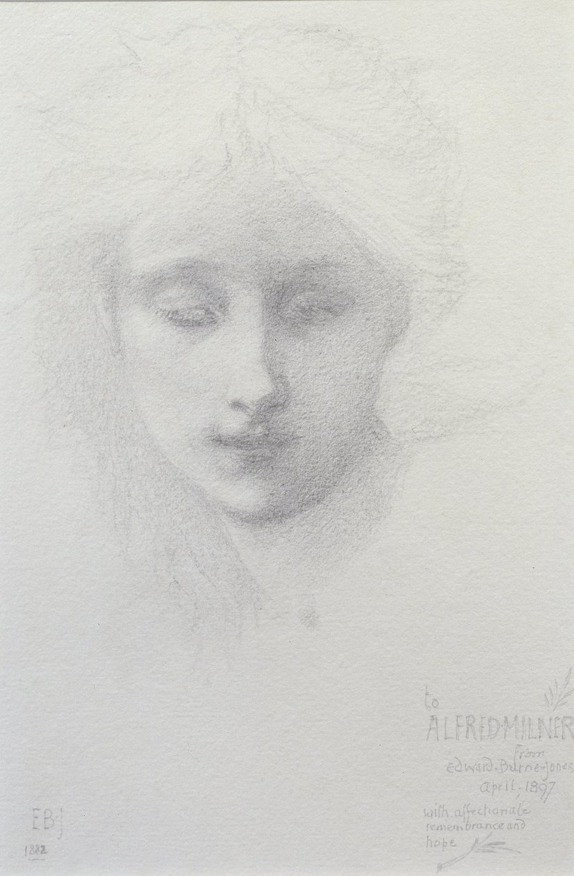 Lady Violet Milner, 1882 da Edward Burne Jones