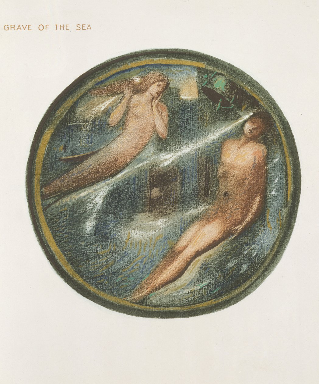 Il libro dei fiori: XVI. Tomba del mare, 1905 da Edward Burne Jones