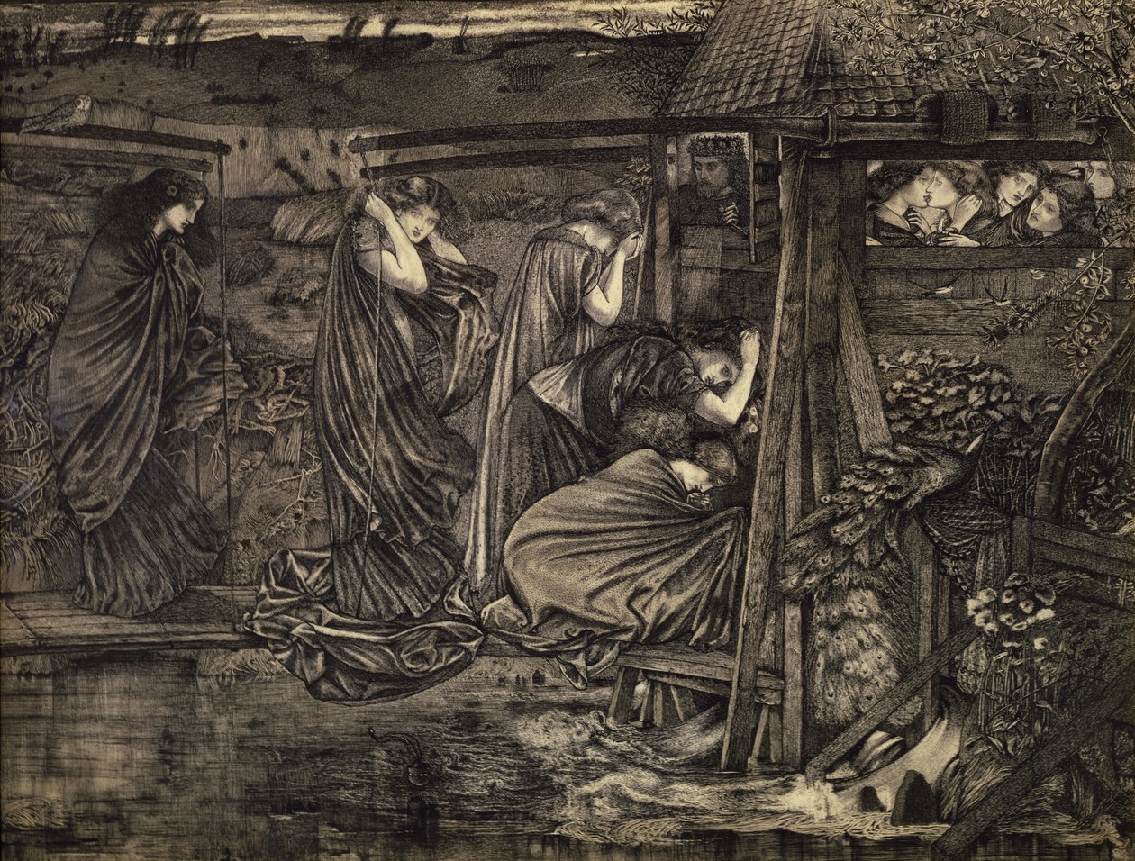 Le vergini sagge e stolte da Edward Burne Jones