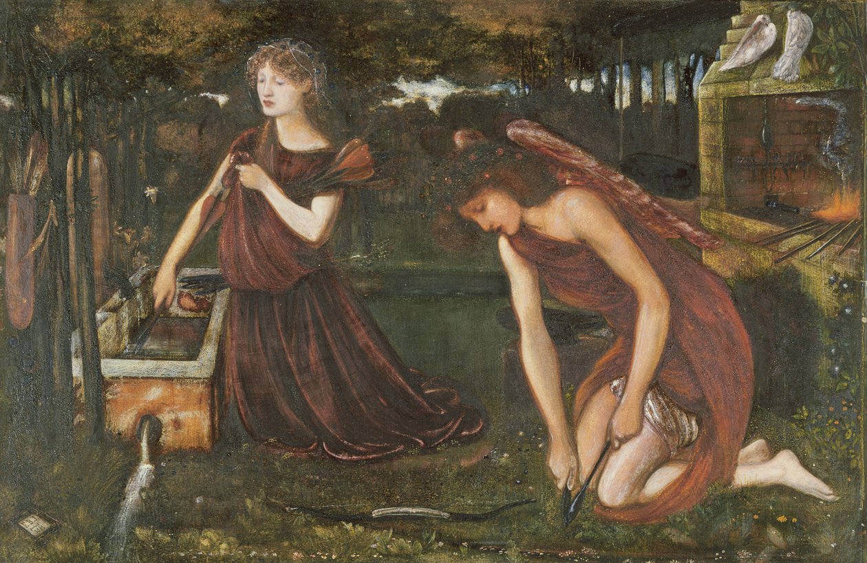 La fucina di Cupido da Edward Burne Jones