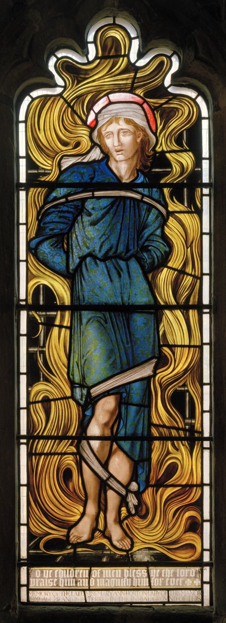 Meshach, La Fornace Ardente, Finestra Ovest da Edward Burne Jones