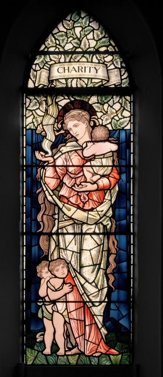 Birmingham, Ward End, Santa Margherita, Morris & Co., Edward Burne-Jones, John Henry Dearle, Carità, 1902 da Edward Coley and Dearle Burne Jones