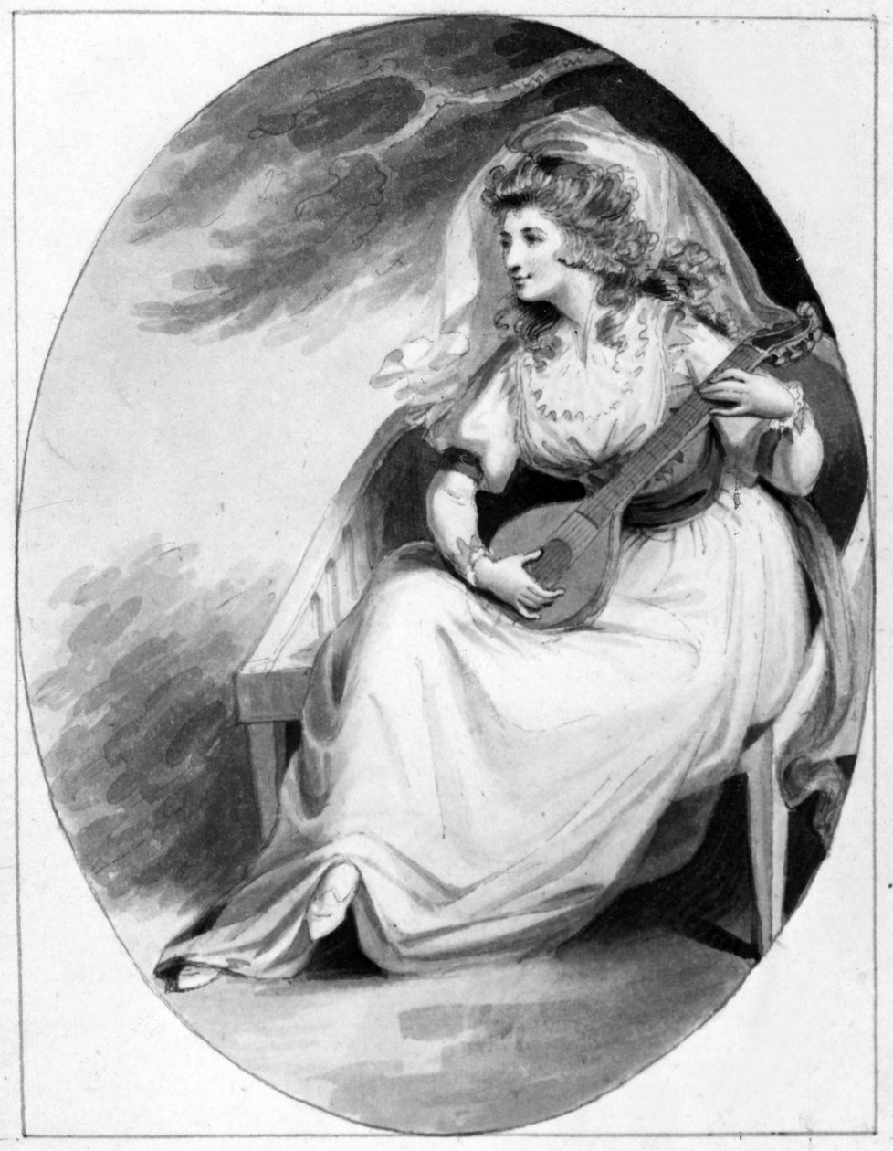 Elizabeth Farren nel ruolo di Olivia, c.1785 da Edward Francis Burney