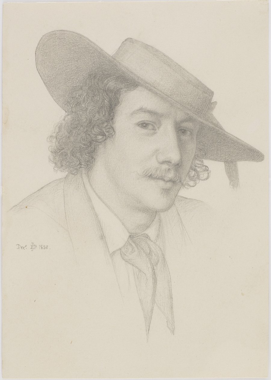 Ritratto di Whistler, 1858 da Edward John Poynter
