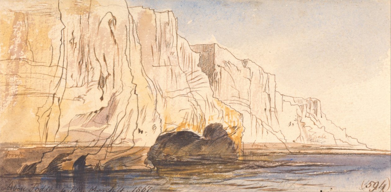 Abu Fodde, 4:00 pm, 4 marzo 1867 da Edward Lear