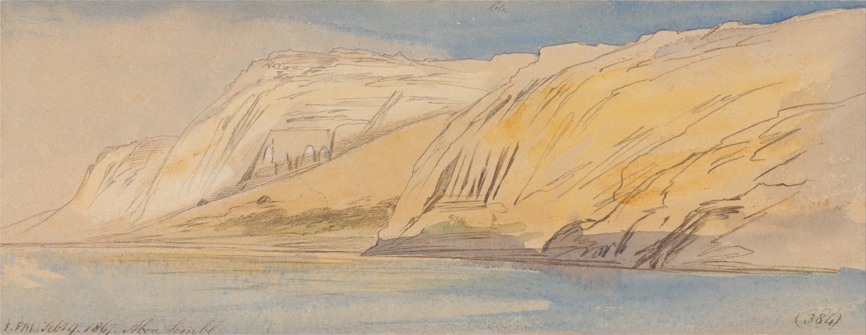 Abu Simbel, 13:00, 9 febbraio 1867 da Edward Lear