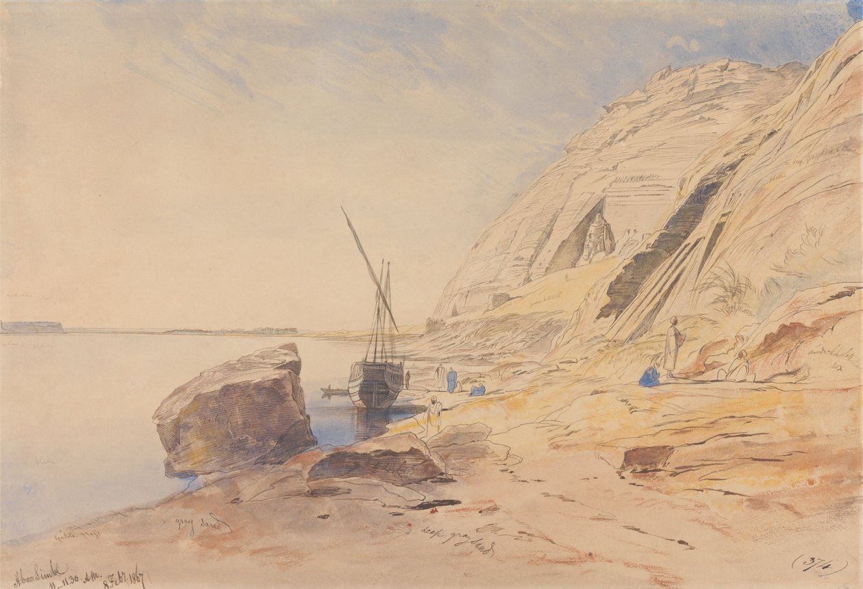 Abu Simbel, 11-11-30 am, 8 febbraio 1867 (374) da Edward Lear