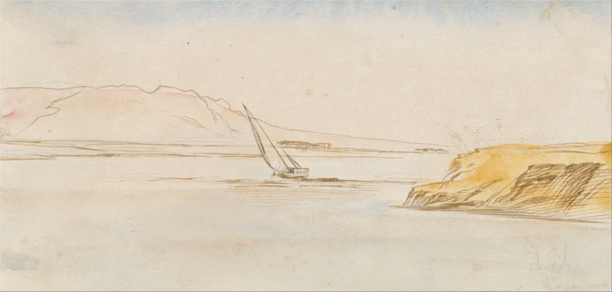 Barca sul Nilo da Edward Lear