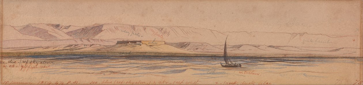 Barca sul Nilo da Edward Lear