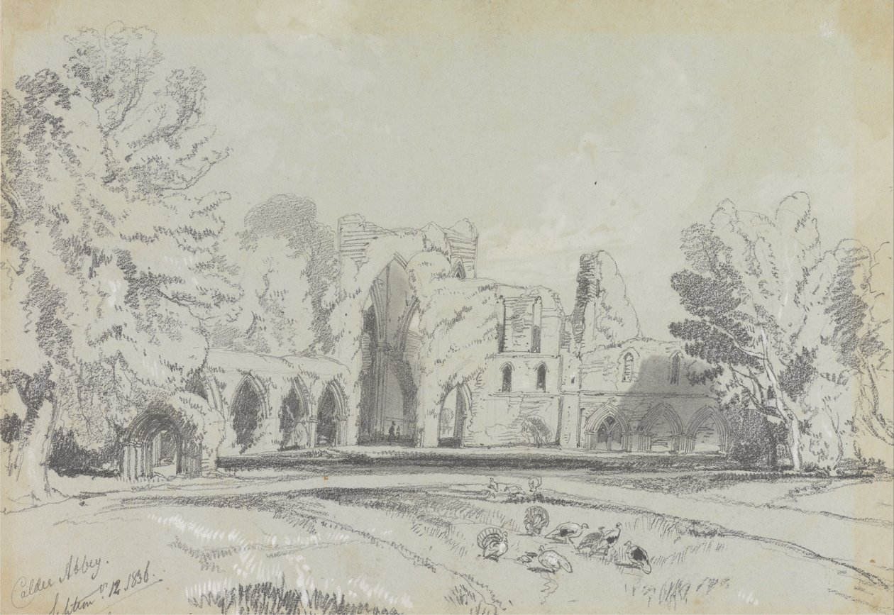 Abbazia di Calder, 12 settembre 1836 da Edward Lear