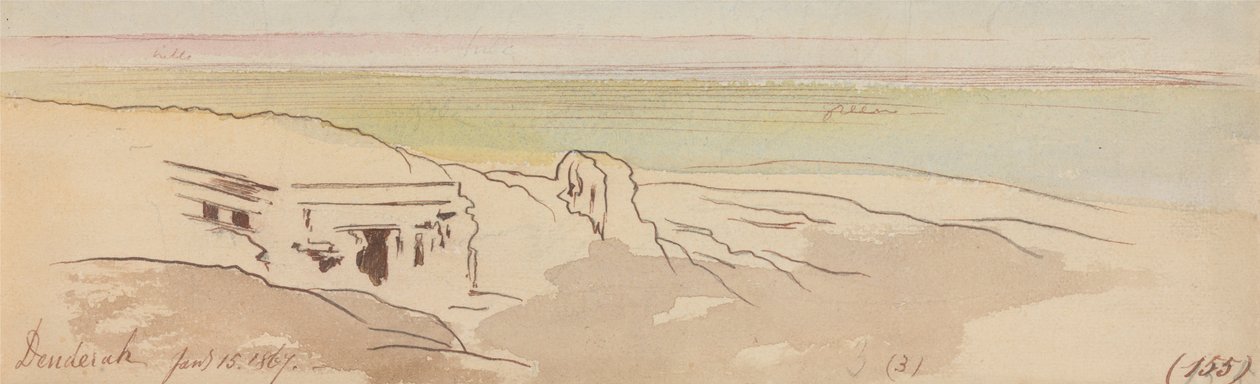 Dendera, 15 gennaio 1867 da Edward Lear