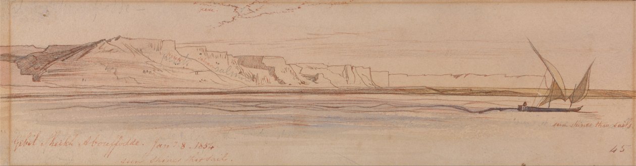 Gebel Sheikh Abu Fodde da Edward Lear
